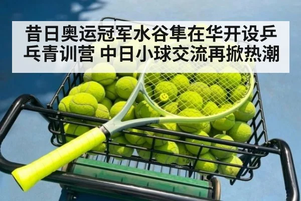 昔日奥运冠军水谷隼在华开设乒乓青训营 中日小球交流再掀热潮